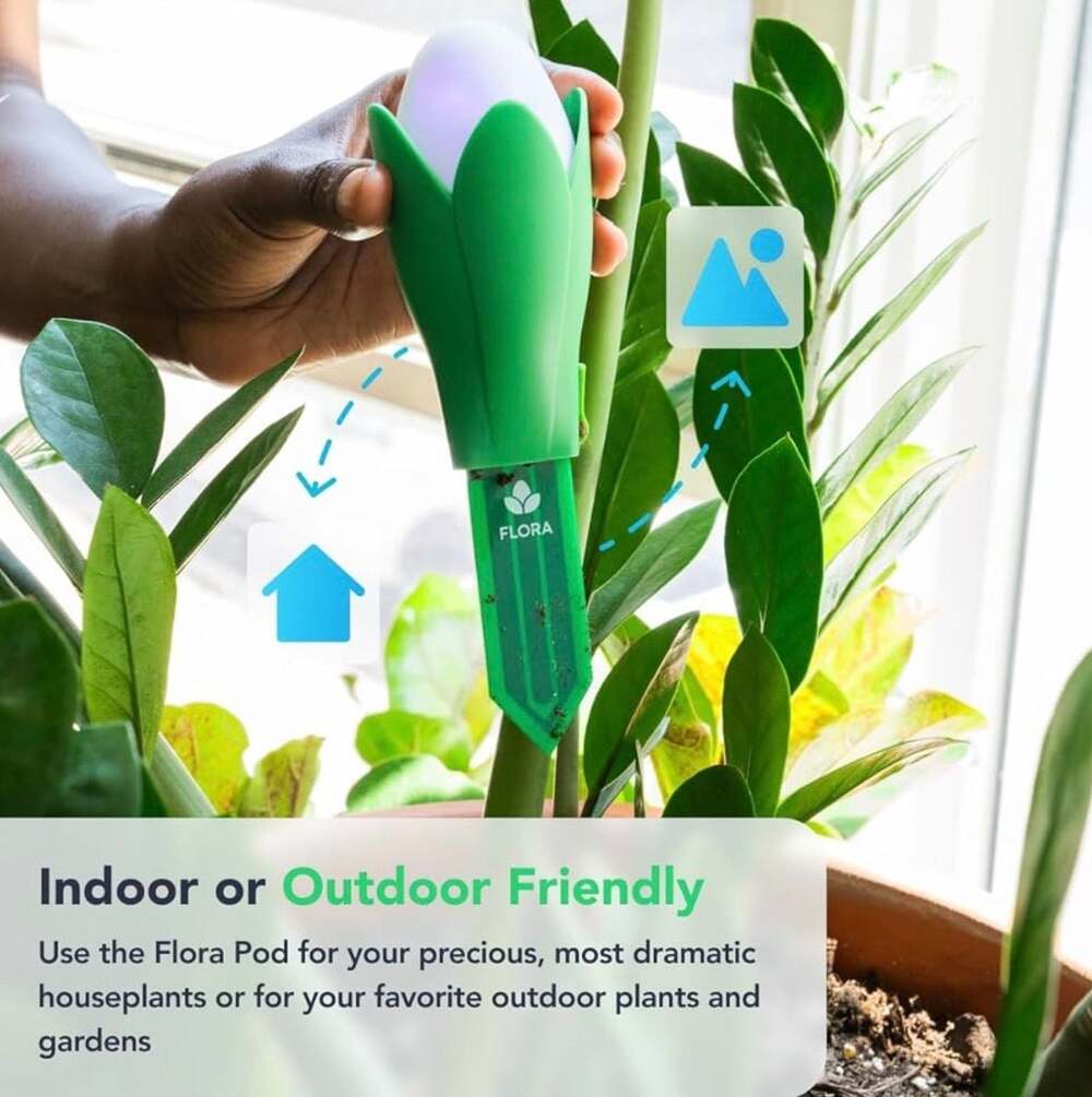 Flora Pod Smart Plant Sensor - Moisture, Light, Humidity & Temp Monitor - Picture 10 of 15